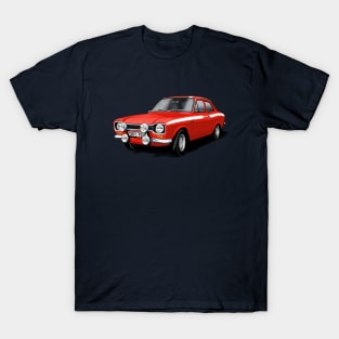 Mk 1 Ford Escort Mexico in red T-Shirt